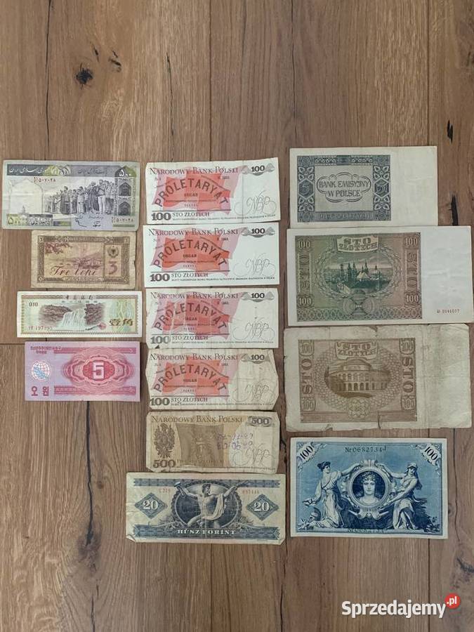 KOLEKCJA STARYCH BANKNOTÓW PRL ŚWIAT Radom
