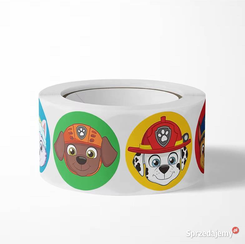 Naklejki motywacyjne dzieci PSI PATROL 500 sztuk Płock