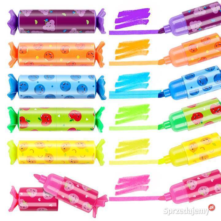 Zakreślacze w Kształcie Cukierków Dzieci Opole sprzedam