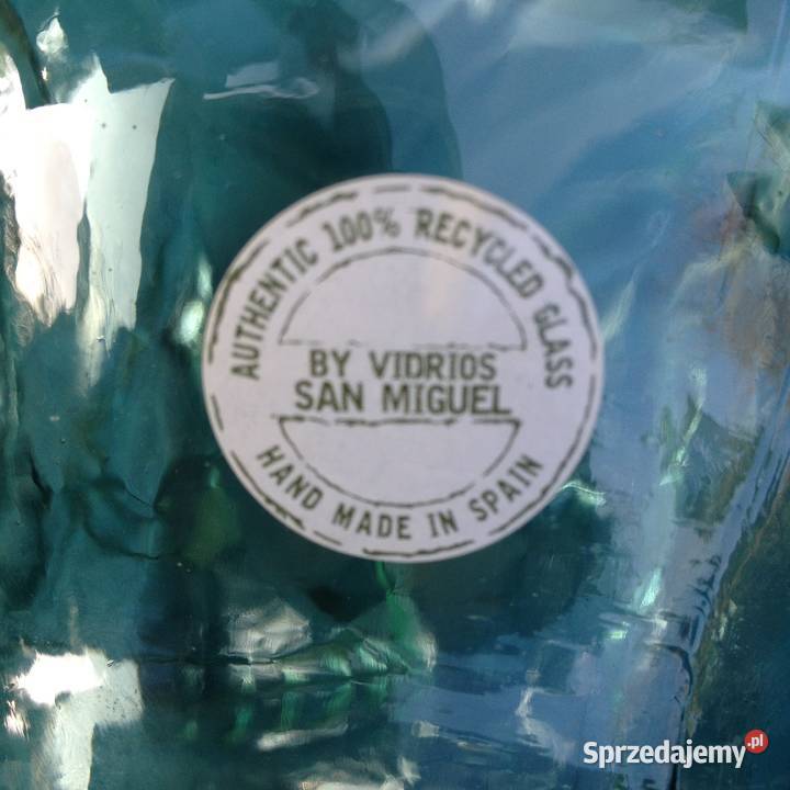 Szklana głowa czaszka grube zielone szkło mazowieckie Warszawa