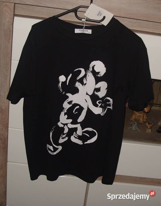 tshirt czarny z Myszką MIKI r SML FASHONBEST wielkopolskie Rawicz