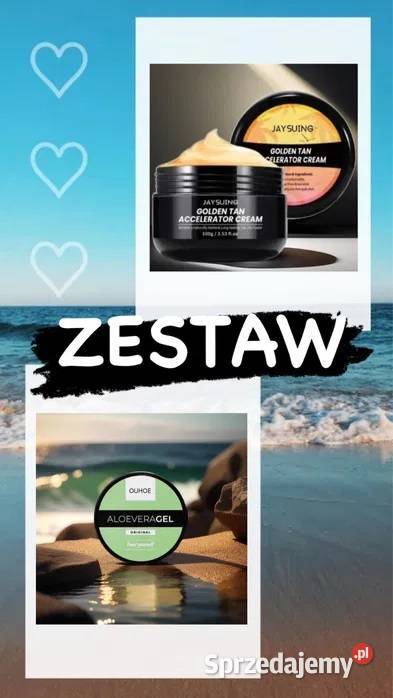 Zestaw aloeveragel krem przyspieszający opalanie