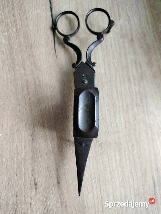Stare nożyczki do gaszenia knotów metalowe Choszczno