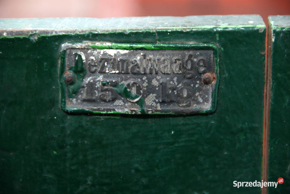 Zabytek Waga dziesiętna stara magazynowa sprawna Warszawa sprzedam