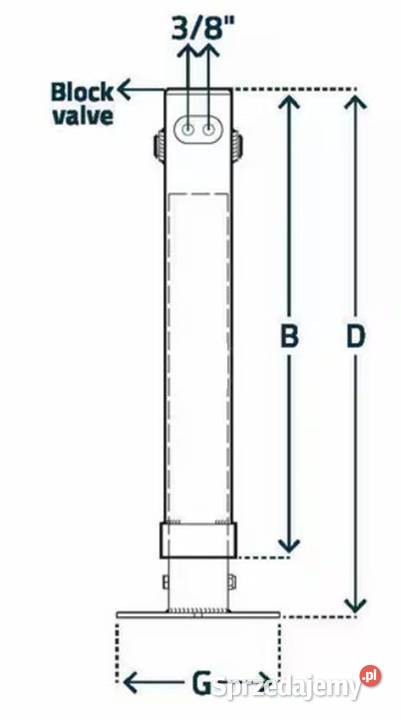 STR940 Stopa podporowa hydrauliczna 90x720 mm Przasnysz