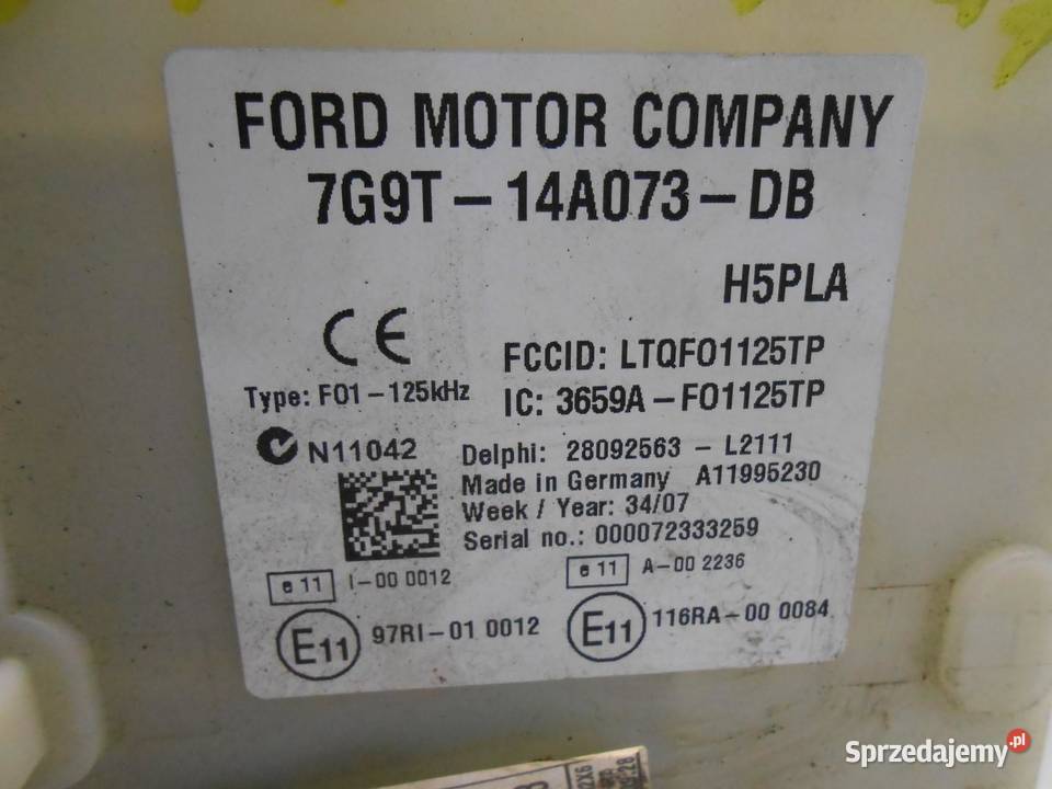 SKRZYNKA BEZPIECZNIKÓW FORD S MK1 20 TDCI wielkopolskie