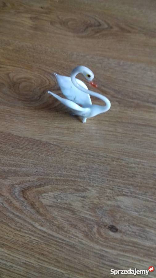 Łabędź szklany biały Iława