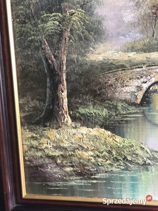 Obraz olejny sygnowany 60 x 70 Inowrocław