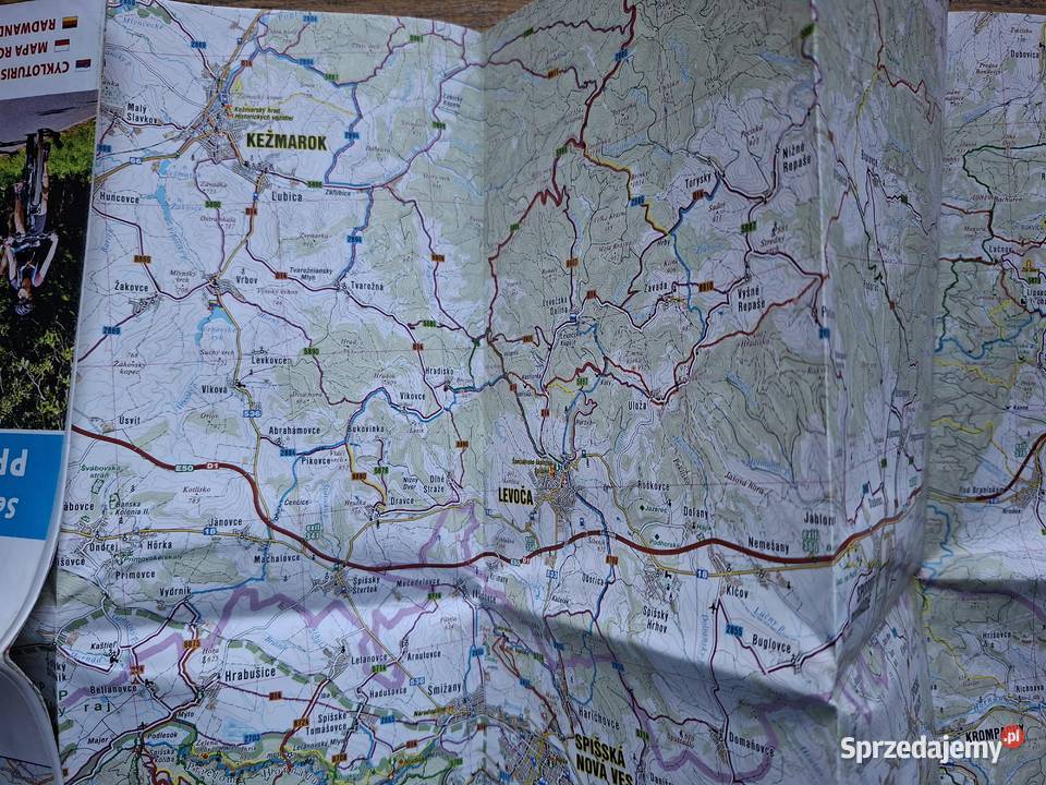 Słowacja Presovsky Kraj mapa rowerowa 1120 000 miękka Mapy i przewodniki małopolskie Kraków