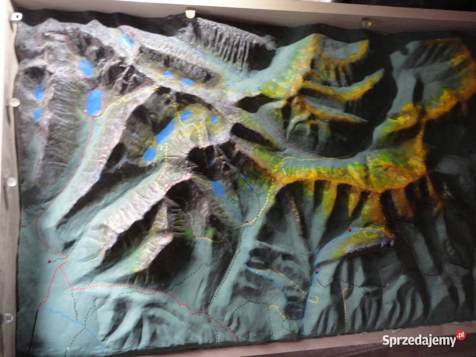 Tatry 3d mapa plastyczna Rysy Morskie Oko Piekoszów