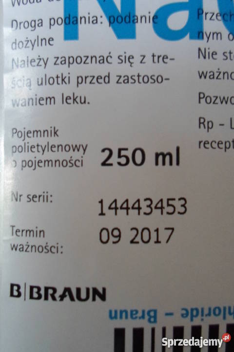 Sól fizjologiczna 250 ml Inhalator Zatoki lubelskie Lublin