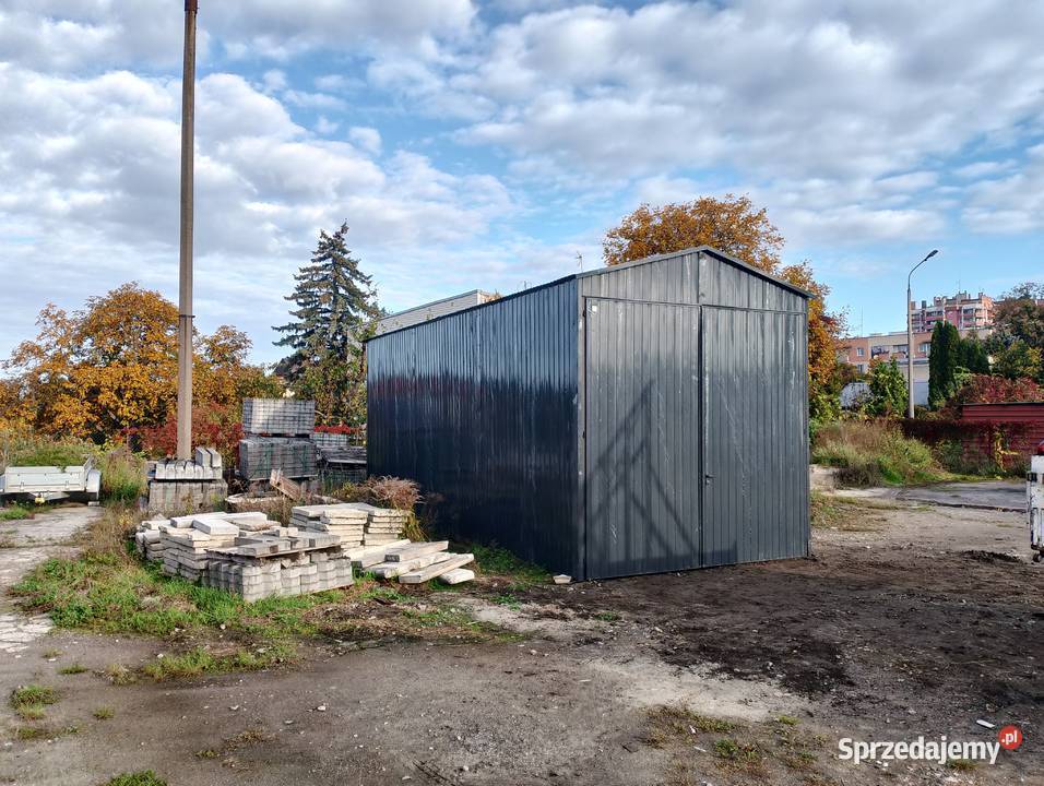 Wysoki Garaż Blaszany Grafitowy Wiata MAGAZYN Konin sprzedam