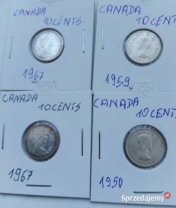 KANADA10 CENTS19761976 r1960 r1959 r SREBRO mazowieckie Legionowo