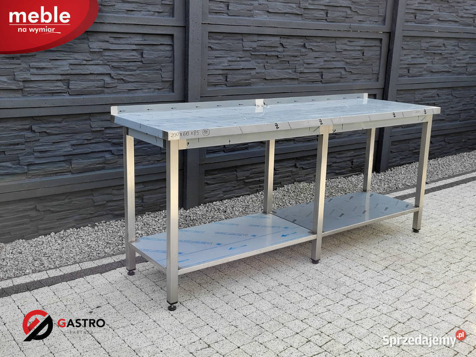 Nowy stół gastronomiczny z 2 półkami wym sprzedam