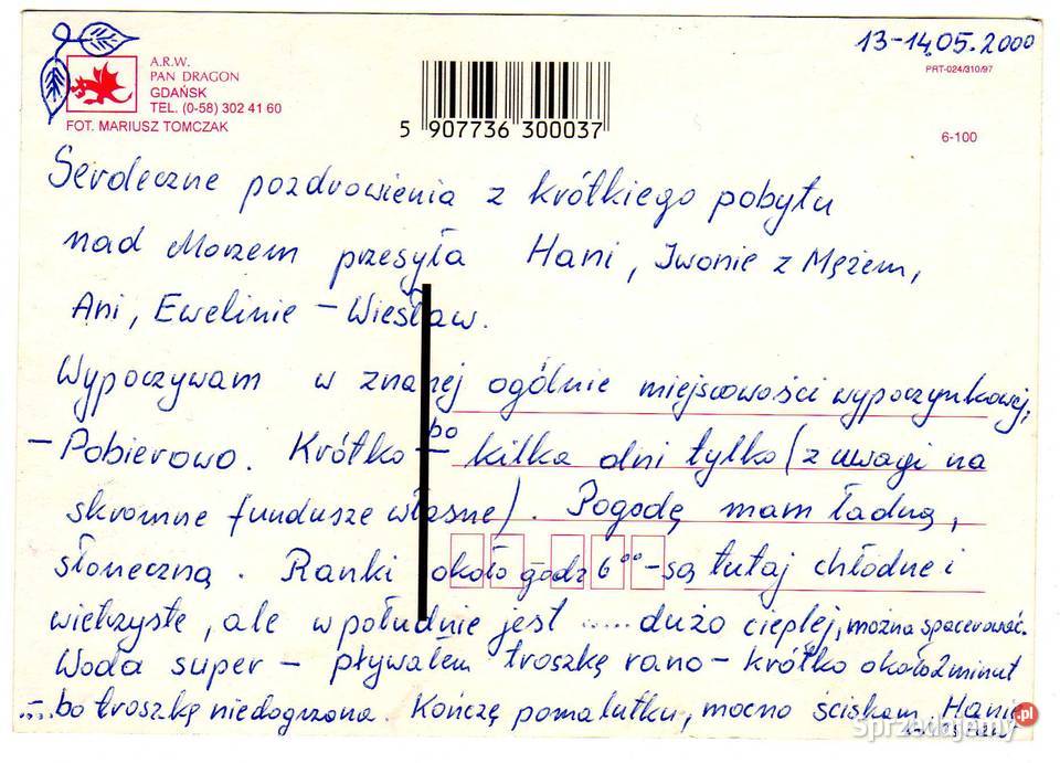 POBIEROWO POZDROWIENIA ZNAD MORZA Krynki