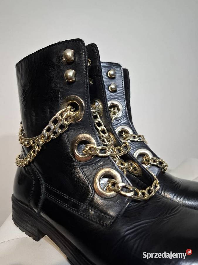 Skórzane botki workery damskie 38 Kazar Moda i Styl małopolskie Kraków