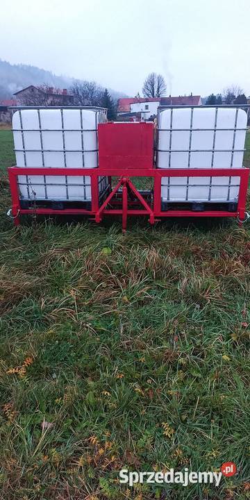 Beczkowóz 2x1000l Osprzęt roboczy Miłków