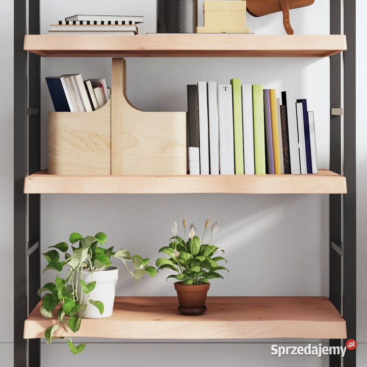 Półka 80x60x26 surowe lite drewno dębowe Warszawa