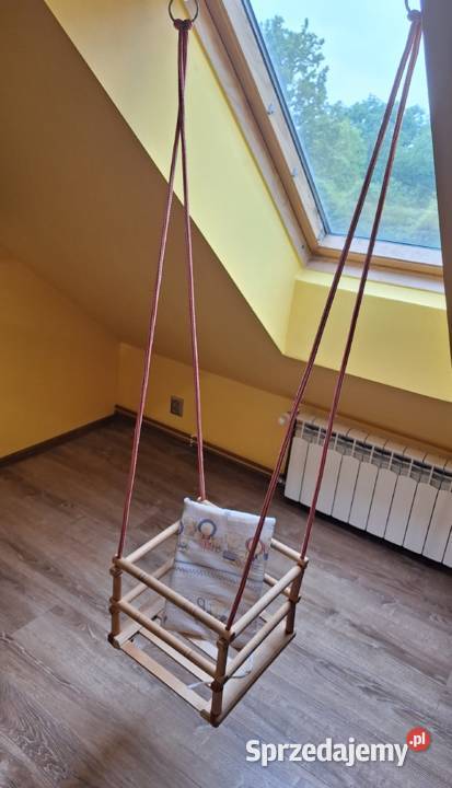 Huśtawka dzieci drewniana solidna i mocna mazowieckie Legionowo