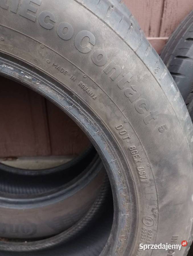 Opony letnie 4 sztuki Continental 17565R14 Opony i felgi Połczyn-Zdrój