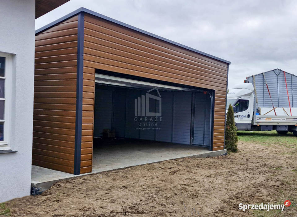 Garaż blaszany 65x6m Brama segmentowa drzwi Poznań sprzedam