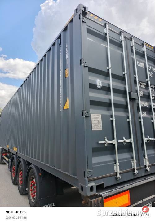 KONTENER MORSKI 40HC 12m Antracyt RAL 7016 Grabówka