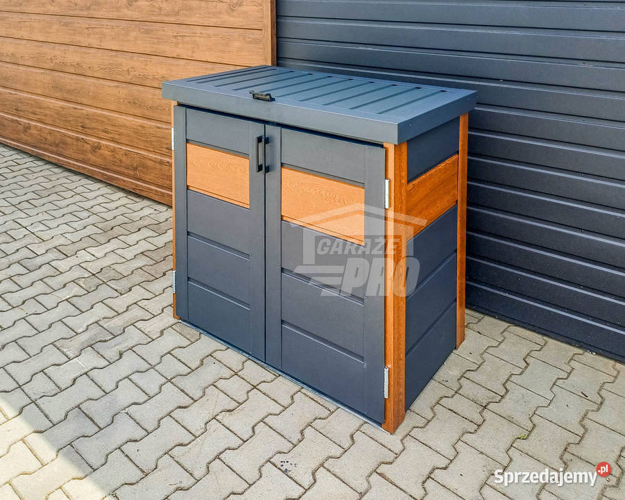 Zabudowa koszy na śmieci wiata obudowa Lubin