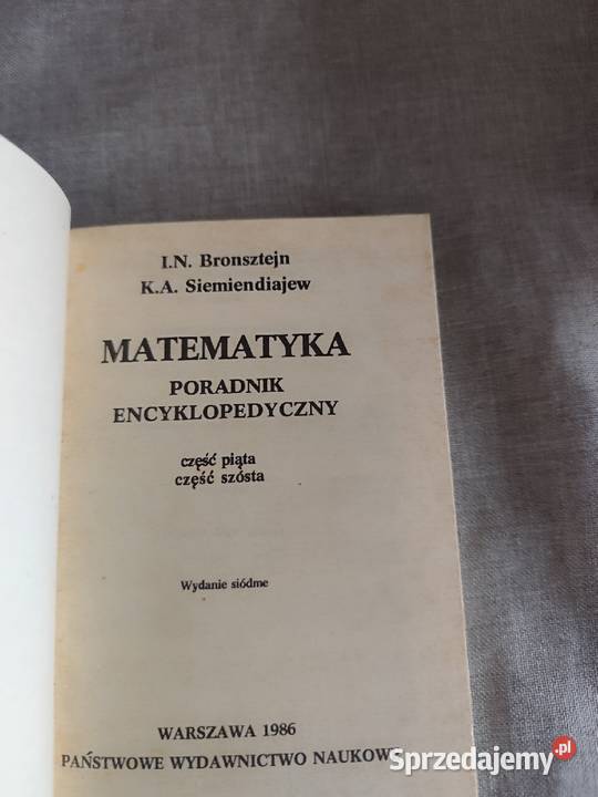 Matematyka Poradnik encyklopedyczny IN Bądkowo