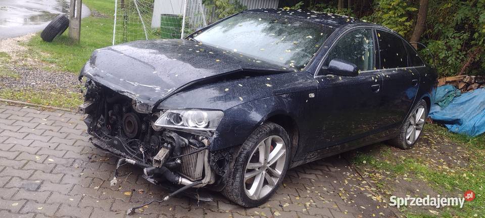 audi a6 c6 30 tdi4x4uszkodzony przódpali jeździ Podłęże sprzedam
