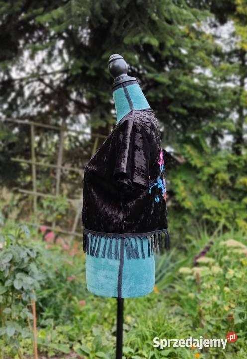 Bolerko kamizelka Lindex dzarna welur aksamit XS Odzież damska