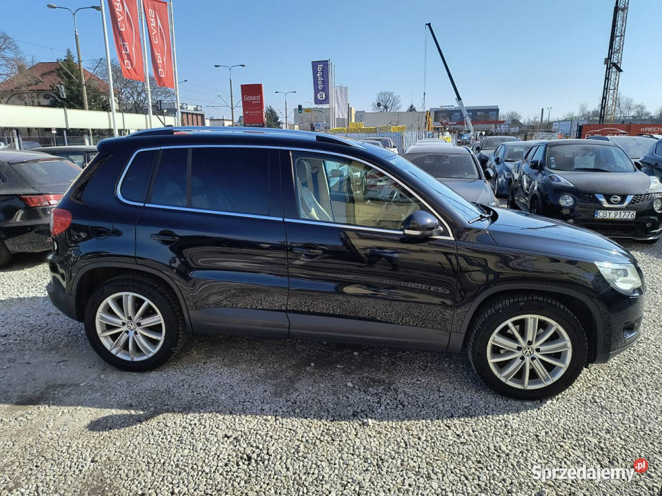 Volkswagen Tiguan Jasne wnętrze Skóry Panorama autoalarm Motoryzacja Bydgoszcz