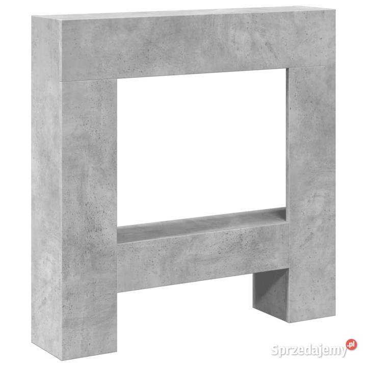 vidaXL Obudowa kominka szarość betonu 81x18x82
