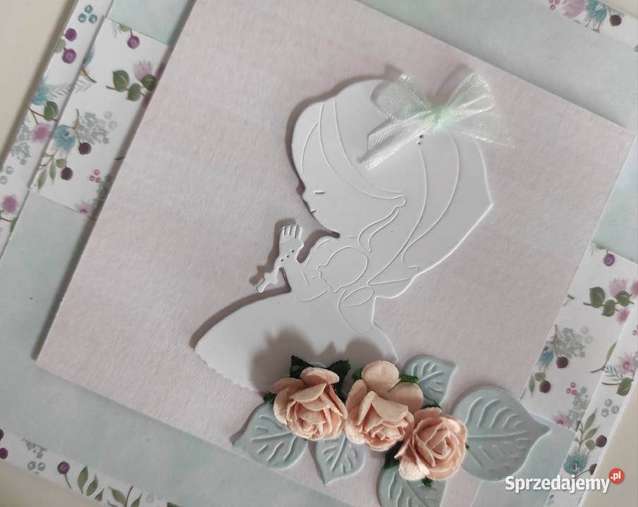 Kartka okolicznościowa ręcznie robiona Komunia Łódź