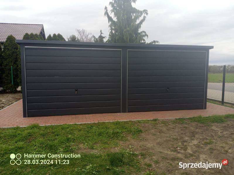 Garaż blaszany 6x5 Wzmocniony PROFILAMI Garaże i miejsca postojowe Lublin