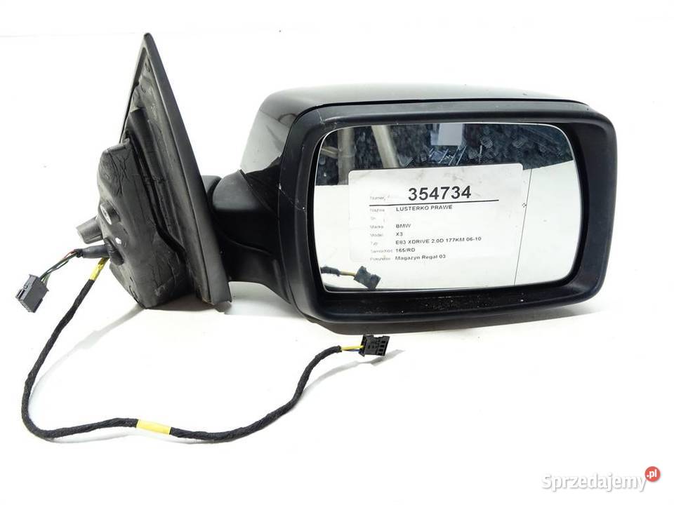 LUSTERKO PRAWE BMW E83 Kombi 0311 ZEWNĘTRZNE