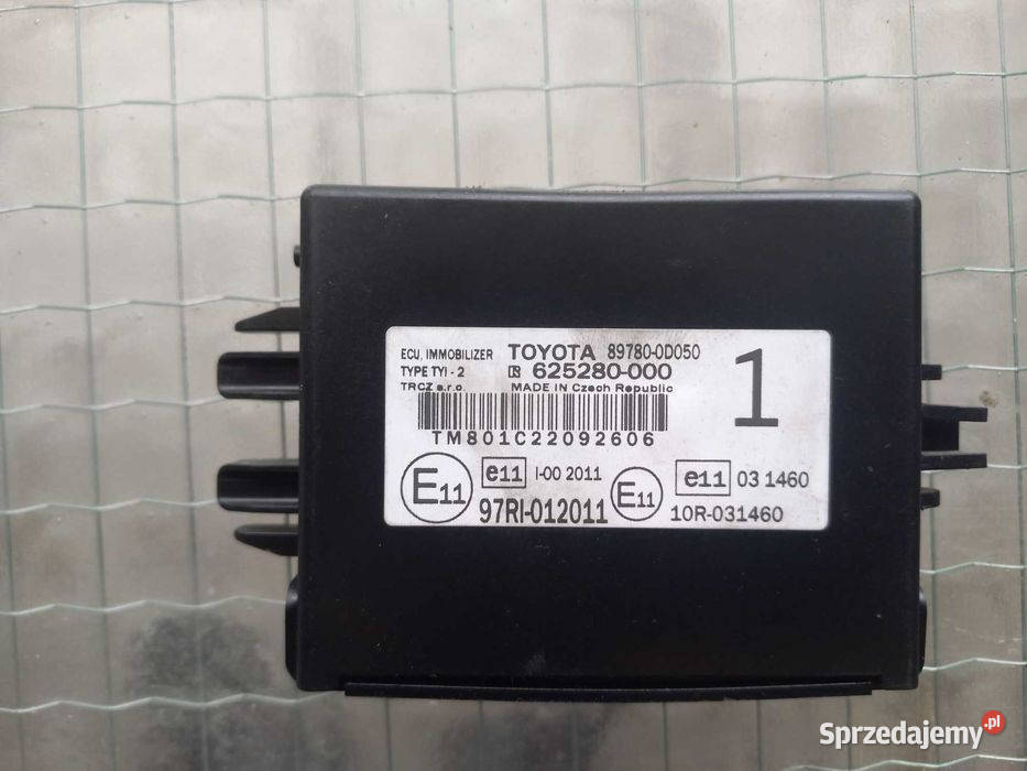 moduł imobilizer 897800d050 toyota yaris III 12r osobowe świętokrzyskie Wola Jachowa sprzedam