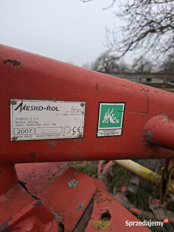 Sprzedam przetrząsaczo zgrabiarka Z 275 nieuszkodzony Płońsk