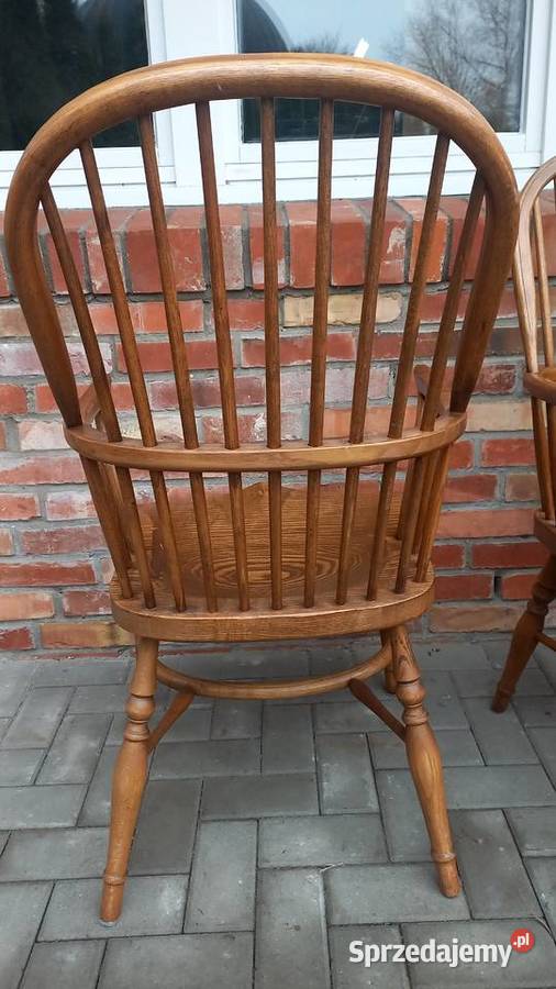 Fotele drewniane 3 sztuki rustykalne 641 Meble Gawroniec