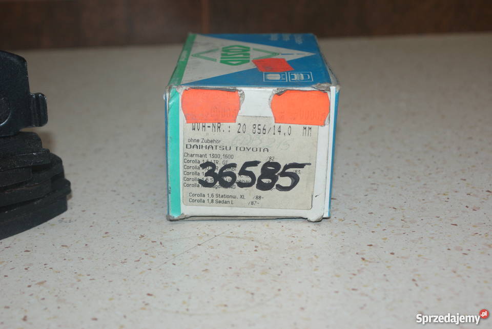 KLOCKI HAMULC TOYOTA COROLLA 8387 16GT ABS 36585