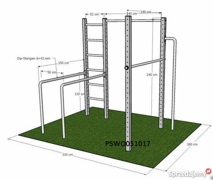 Street Workout zestaw ogrodowy do ćwiczeń pompek Warszawa sprzedam