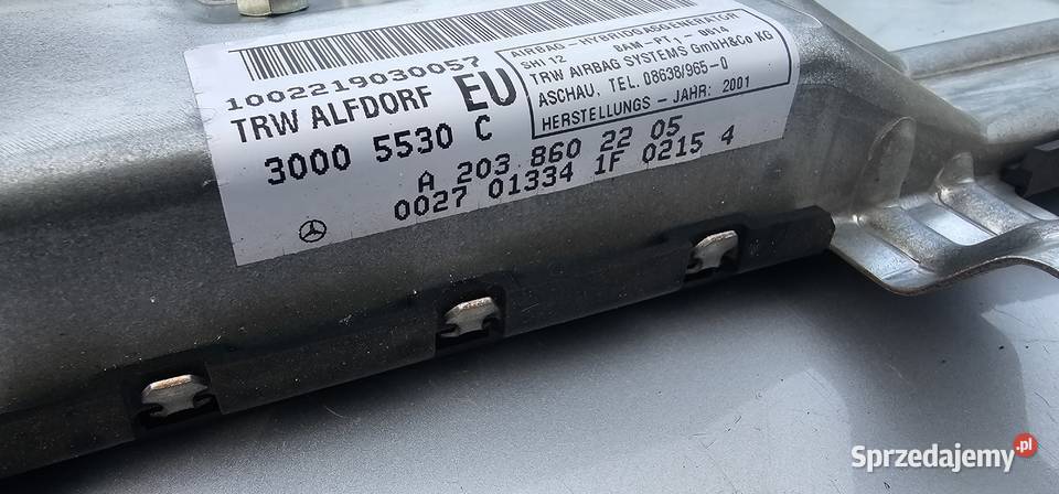 Poduszka drzwi prawa mercedes w203 coupe Zbąszyń sprzedam