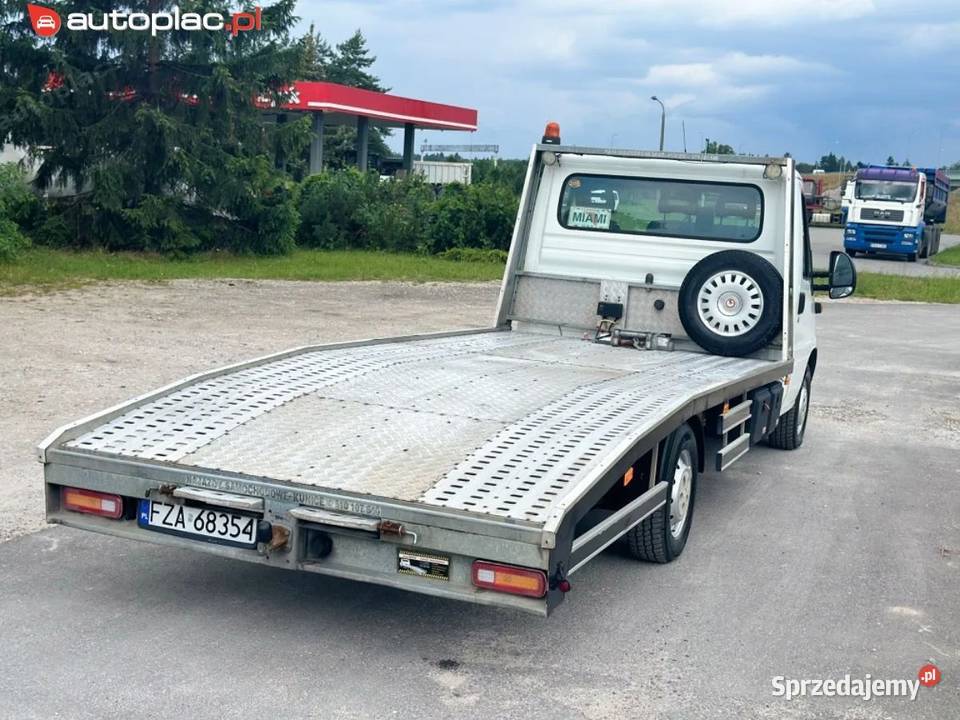 Citroen Jumper Raty Autolaweta wciagarka biały Samochody dostawcze