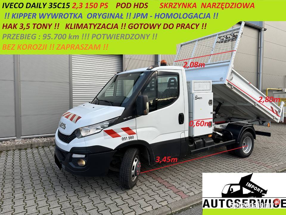 IVECO DAILY 35150 23 150 KIPPER WYWROTKA manualna sprzedam