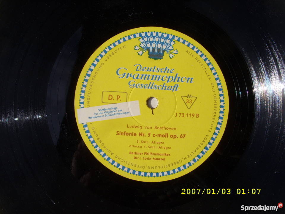 WINYL DEUTSCHE GRAMMOPHON LVBETHOVEN 10 33 OBR Wołów