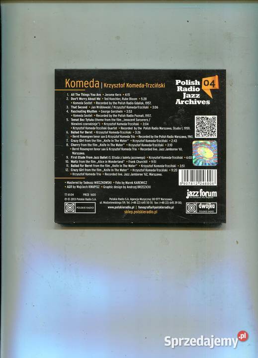 Polish Radio Jazz Archives Komeda Płyta Cd Płyty i kasety zachodniopomorskie