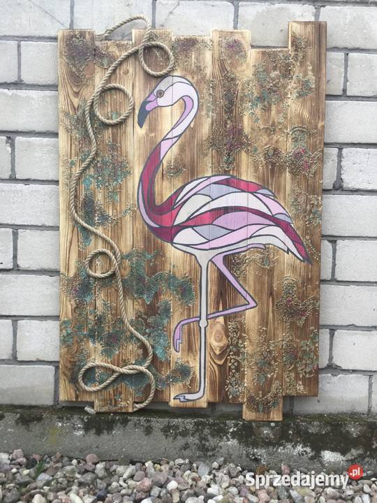 Obraz na drewnie efekt postarzenia Dekoracje i ozdoby