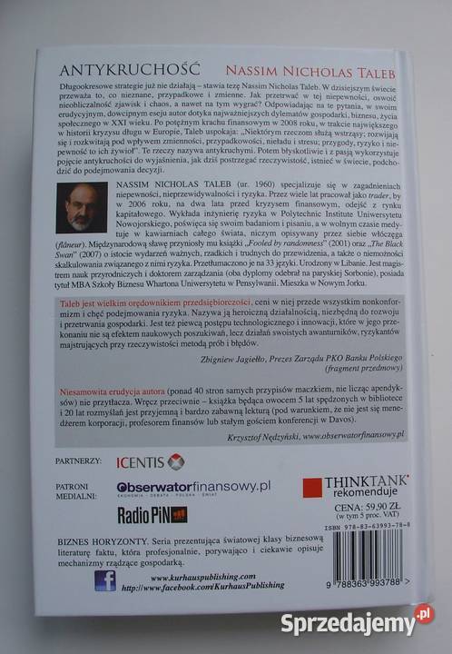 Antykruchość Taleb Nassim Nicholas Łódź