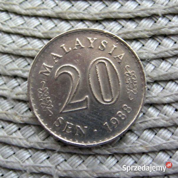 Malezja 20 Sen 1988r Numizmatyka wielkopolskie Kalisz