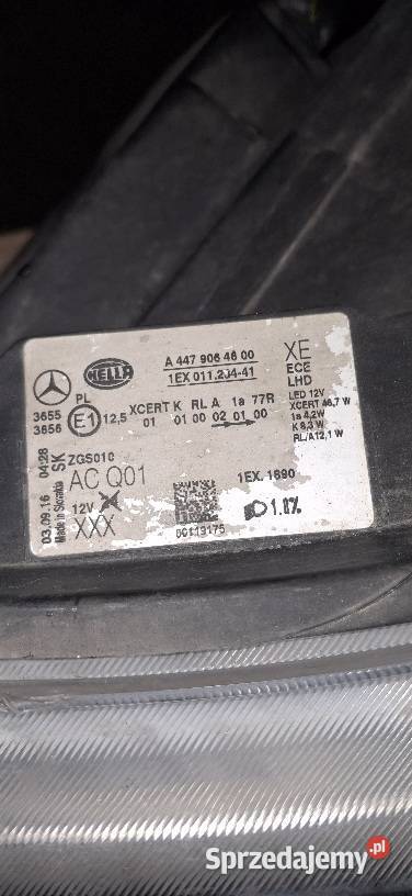 MERCEDES V KLASA VITO 447 Lampy przód Full Led Miłakowo
