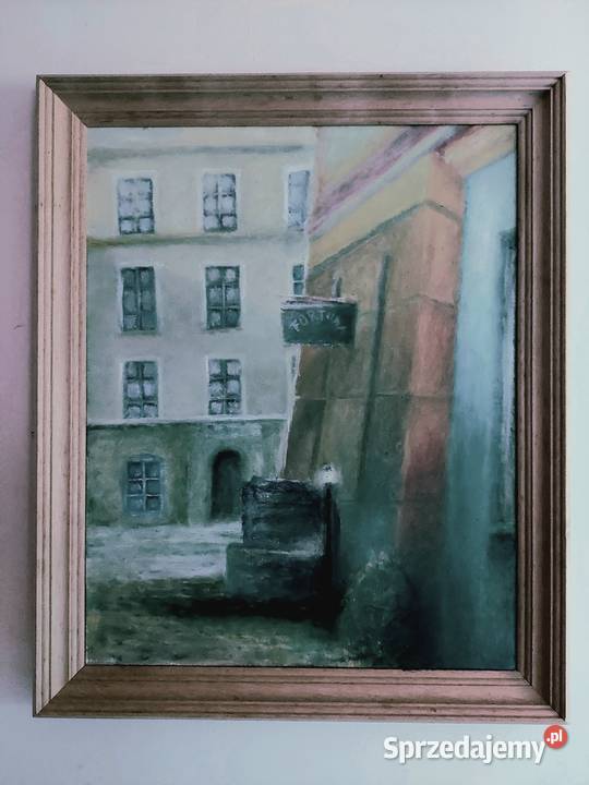 Lubelska Złota Uliczka Obraz Ręcznie malowany Lublin